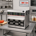 Thumbnail image #2 for Carter-Hoffmann Vertical Crisp N Hold Countertop Food Holding Cabinet, Stainless Steel, 6 1/3-Size Pan or 2 Half-Size Sheet Pan Capacity