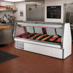 Thumbnail image #2 for Howard-McCray 34E Series SC-CMS34E-6-S-LED 76-1/2-Inch Red Meat Service Case with Self-Contained Refrigeration, Stainless Steel, Straight Glass