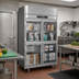 Thumbnail image #3 for Victory UltraSpec™ Standard Depth Two-Section Stainless Steel Glass Half-Door Reach-In Freezer, Self-Contained Top-Mounted