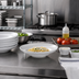 Thumbnail image #2 for Winco Specialty Mediterranean Porcelain Pasta Bowl, 10 oz, 8-Inch Round, White