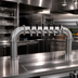 Thumbnail image #2 for Krowne Pass-Through Pipe Beer Tower, 6 Faucet Capacity, Air-Cooled, Brushed Stainless Steel