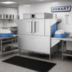 Thumbnail image #2 for Hobart Warewash - Flow CL64-BAS+BUILDUP 2-Tank High-Temperature Rack Conveyor Dishwasher, 342 Racks/Hour, Touchscreen