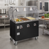 Thumbnail image #2 for Vollrath 2-Series Affordable Portable Deluxe 3-Well Mobile Hot Food Station with Breath Guard