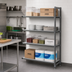 Thumbnail image #2 for Cambro Camshelving® Basics Plus 4-Tier Solid Add-On Shelving Unit, 24