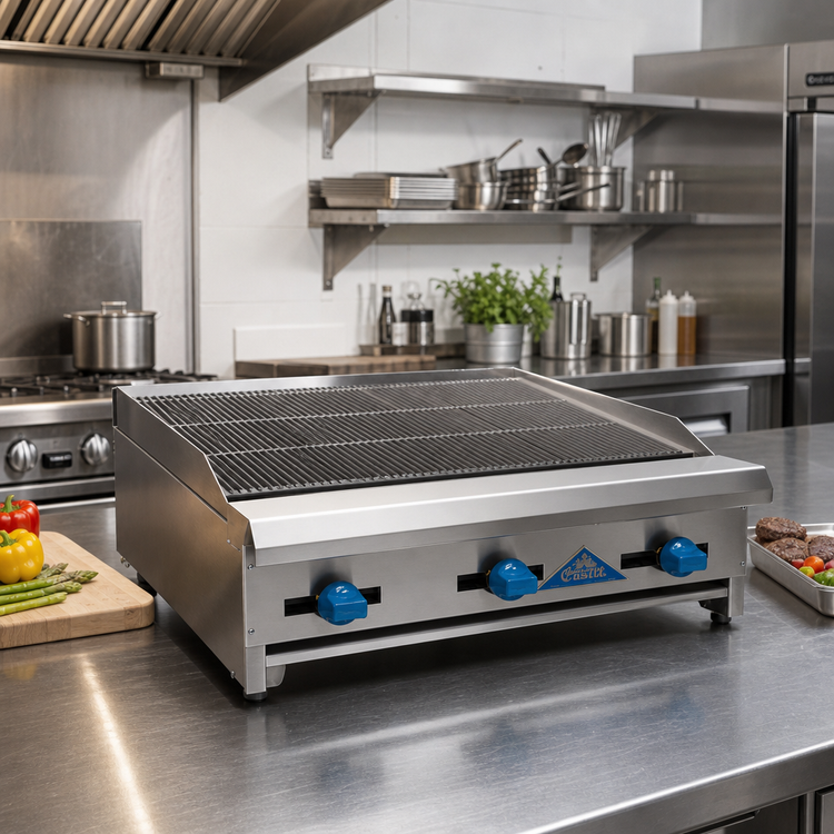 Product image #2 for Comstock-Castle ERB30 Countertop Gas Char-Broiler, 30-Inch x 20-Inch Grill Area