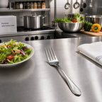 Thumbnail image #3 for Winco Peacock 0031-06 6-3/4-Inch Salad Fork, 18/8 Stainless Steel, Extra Heavyweight, Mirror Finish Case of 25
