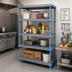 Thumbnail image #2 for Quantum Millenia 42-Inch Wide x 24-Inch Deep x 74-Inch High Polymer Stationary Starter Shelving Unit, 4 Shelves, 2000 lb. Capacity