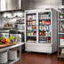 Thumbnail image #2 for Everest 2-Section Bottom-Mount Glass Door Reach-In Refrigerator, 50 Cu. Ft., Stainless Steel