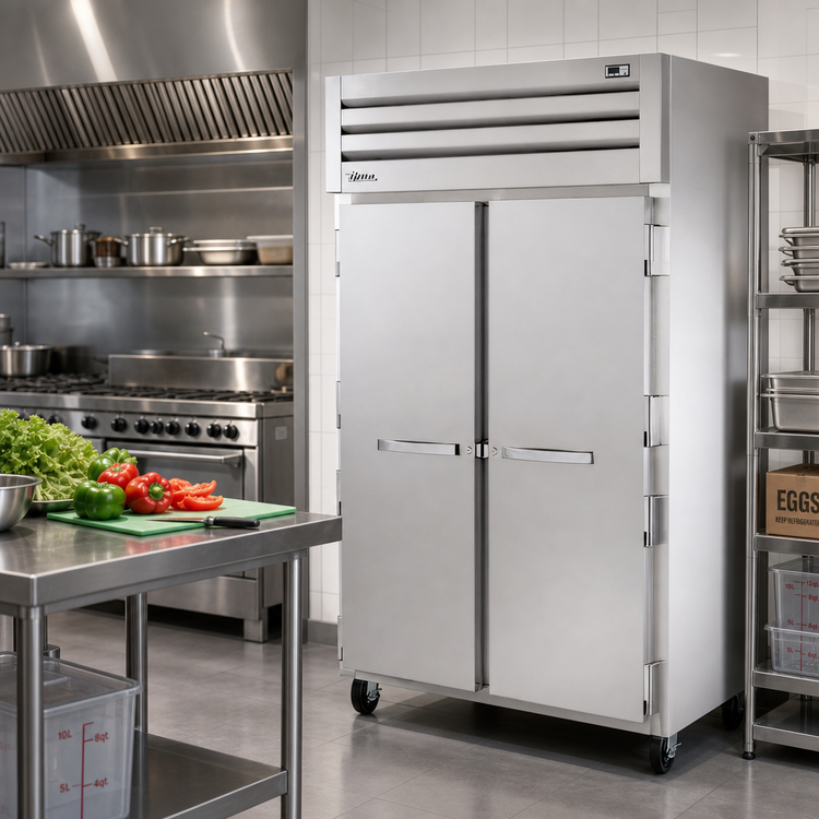 Product image #2 for True SPEC SERIES Two-Section Reach-In Refrigerator with Solid Stainless Steel Doors