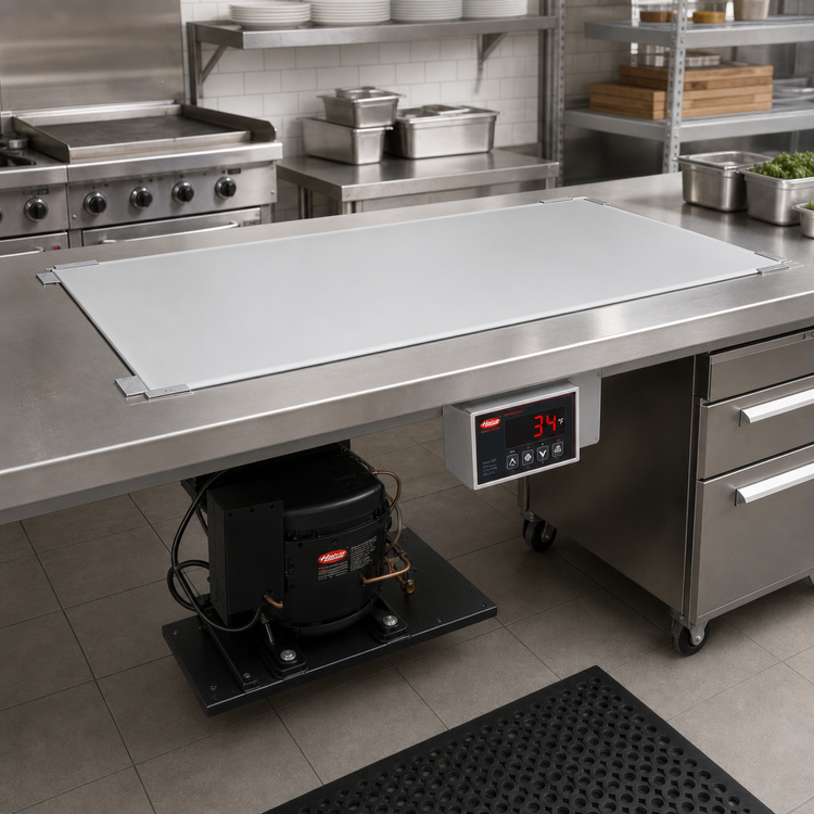 Product image #2 for Hatco 48-Inch Undermount Remote Cold Shelf with Electronic Controls and Aluminum Hardcoat