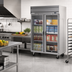 Thumbnail image #2 for Beverage-Air Horizon Series Two-Section Top-Mount Reach-In Freezer with Glass Double Doors