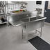 Thumbnail image #2 for John Boos Pro-Bowl Freestanding 2-Compartment Stainless Steel Sink with Left Drainboard, 62-3/16 Inch