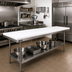 Thumbnail image #2 for John Boos P1320 Reversible Poly Work Table Top, 96 x 24 x 1/2 Inch, Replacement Top