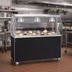 Thumbnail image #2 for Vollrath 2-Series Affordable Portable 46-Inch Mobile Cafeteria Utility Station with Sliding Door Storage Base and Breath Guard