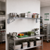 Thumbnail image #2 for Quantum Wall-Mount Cantilever Single Wire Shelf Unit, 48 x 24 Inches, Chrome Plated