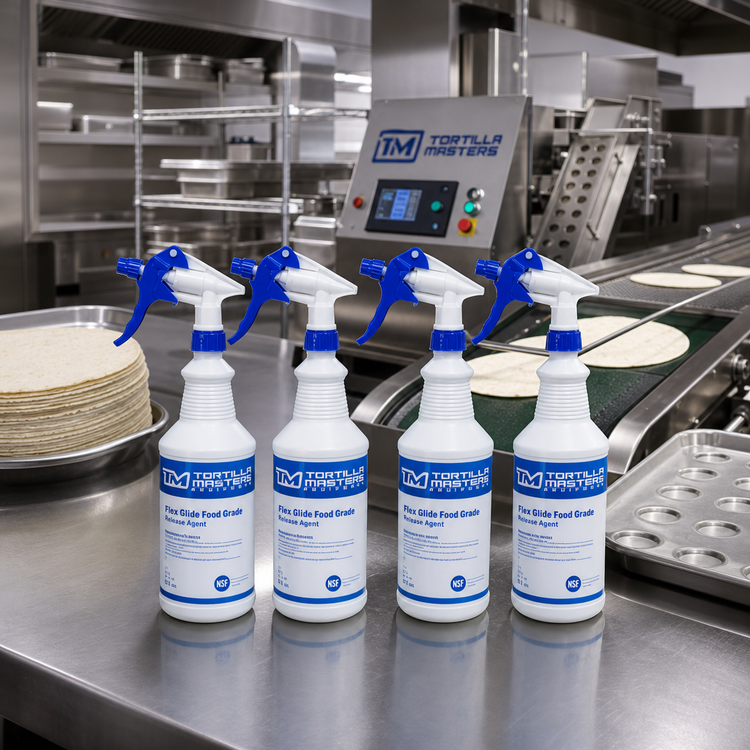 Product image #2 for Tortilla Masters Flex Glide Food Grade Release Agent, 4 x 1-Quart Bottles