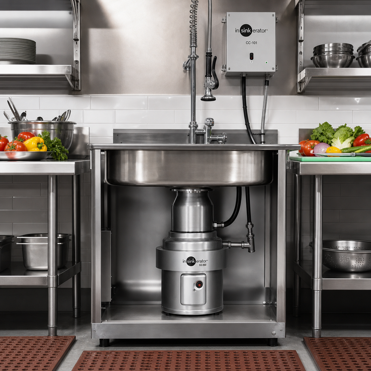 Product image #2 for InSinkErator SS-500 5 HP Complete Food Waste Disposer Package with 15-Inch Bowl and CC-101 Control Center