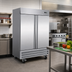 Thumbnail image #2 for Serv-Ware 2 Door 35 Cu. Ft. Stainless Steel Reach-In Refrigerator, Bottom-Mounted Compressor