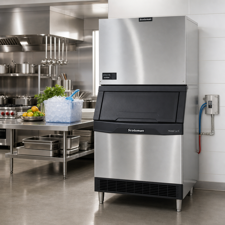 Product image #2 for Scotsman Prodigy ELITE Modular Water-Cooled Small Cube Ice Maker, 1444 lb/24 Hr