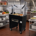 Thumbnail image #2 for Advance Tabco Triumph Supreme Portable Electric Hot Food Buffet Table with Double-Sided Sneeze Guard, 2-Well Open Base, 208/240V