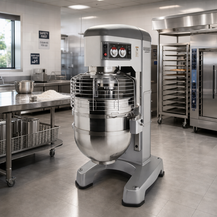 Product image #2 for Hobart Legacy+ 140-Quart Maximum Security Correctional Planetary Floor Mixer with Standard Accessory Package, 5 HP, 200-240V, 3-Phase