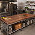 Thumbnail image #2 for Boos Block American Black Walnut Full-Length Edge Grain Kitchen Countertop, 96 x 27 x 2-1/4 Inches