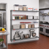 Thumbnail image #2 for Eagle Group Valu-Master 4-Tier Add-On Wire Shelving Unit, 72W x 24D x 63H, Pewter Gray Epoxy