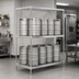Thumbnail image #2 for New Age Double-Deep Aluminum Keg Rack, 12-Keg Capacity, 54