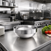 Thumbnail image #2 for 16 oz. Round Double Wall Stainless Steel Stackable Serving Bowl