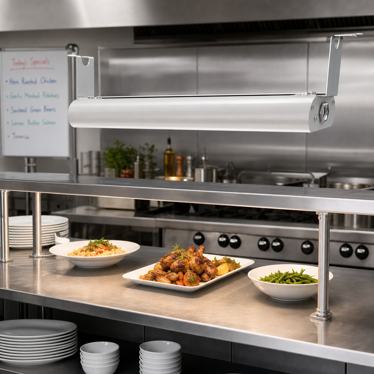 Product image #2 for Vollrath 60-Inch Low Profile Strip Heat Lamp, Unlighted, Natural Aluminum, 208V