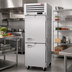 Thumbnail image #2 for Turbo Air PRO Series One-Section Reach-In Refrigerator with Half Solid Doors, Top-Mount Self-Contained, 24.76 Cu. Ft., Stainless Steel