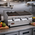 Thumbnail image #2 for RedHots Chef Line 48-Inch Natural Gas Countertop Charbroiler with Lava Rocks
