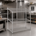 Thumbnail image #2 for Eagle Group 3-Sided Double Truss Shelving Frame, 48 x 30 Inches, Stainless Steel