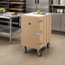 Thumbnail image #3 for Cambro Camcart Insulated Security Tray and Sheet Pan Cart with Removable Cutting Board, 13-Pan Capacity