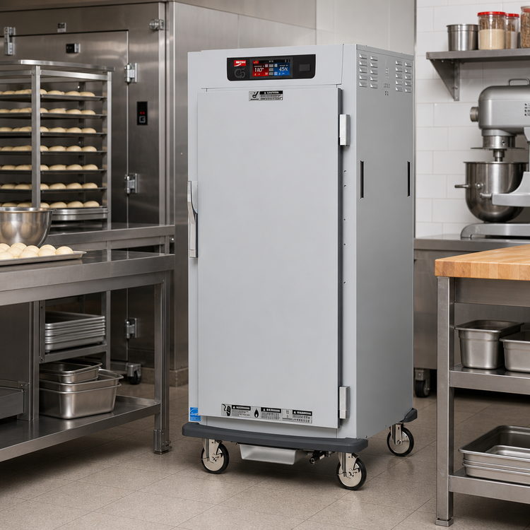 Product image #2 for Metro C5 9 Series Controlled Humidity Heated Holding and Proofing Cabinet, 3/4 Height, Solid Door, Mobile, 29 Pan Capacity, 120V