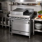Thumbnail image #2 for Jade Range (Middleby) Titan JTRH-18B-1HT-36 36-Inch Gas Combination Range with 18-Inch Charbroiler, 18-Inch Hot Top & Standard Oven