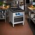 Thumbnail image #2 for Comstock-Castle CSP18 18-Inch Gas Stock Pot Range with Open Front Cabinet Base, 110,000 BTU
