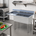 Thumbnail image #2 for Sapphire Manufacturing 47-1/2 Inch Wide 2-Compartment Sink with Left Drainboard and Backsplash