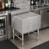 Thumbnail image #2 for John Boos Slim-Line Freestanding Underbar Drainboard with 3-Inch Backsplash, 18 x 18 Inches