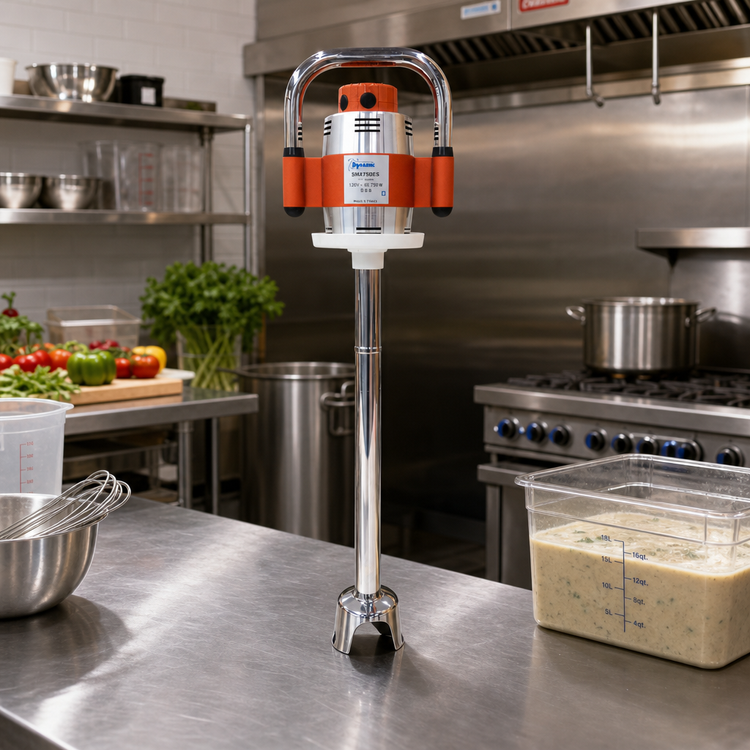 Product image #2 for Dynamic SMX750ES Single-Speed Enhanced Series Immersion Blender with 24-Inch Stainless Steel Shaft, 230V, 60-Gallon Capacity