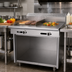 Thumbnail image #2 for Garland Cuisine 36-Inch Heavy Duty Gas Combination Top Range with 18-Inch Griddle, 18-Inch Hot Top and Storage Base