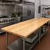 Thumbnail image #2 for John Boos Boos Block 96-Inch x 25-Inch x 1-1/2-Inch Edge Grain Maple Kitchen Countertop with Varnique Finish