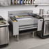 Thumbnail image #2 for Glastender Casino Style Underbar Combo Ice Bin and Cocktail Station with Bottle Wells and 10-Circuit Cold Plate, 36 Inch