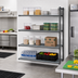 Thumbnail image #2 for Cambro Camshelving Basics Plus 4-Tier Vented Add-On Shelving Unit, 21-Inch Deep x 54-Inch Long x 64-Inch High, Brushed Graphite