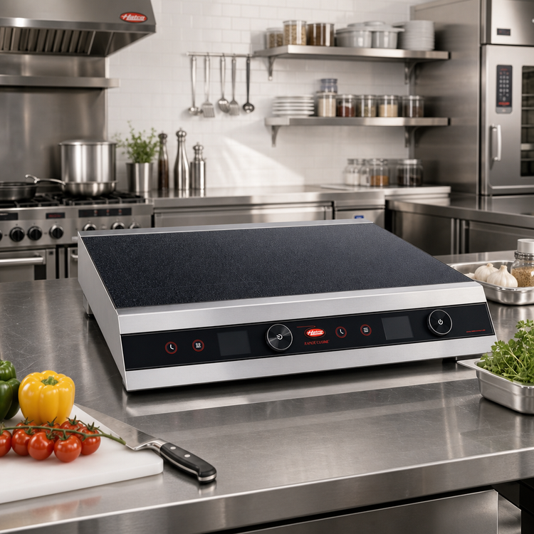 Product image #2 for Hatco Rapide Cuisine Heavy-Duty Countertop Side-to-Side 2-Burner Dual Induction Range