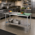 Thumbnail image #2 for 72 Inch x 14 Inch 18-Gauge 400 Series Stainless Steel Commercial Work Table with Adjustable Undershelf