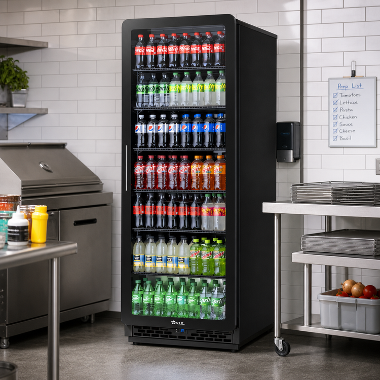 Product image #2 for True CVM-27-HC~EGC01 30-Inch Curved Glass Door One-Section Refrigerated Merchandiser