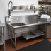 Thumbnail image #2 for John Boos Soiled Straight Undercounter Dishtable with Left-to-Right Operation and 20