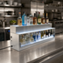 Thumbnail image #2 for Glastender LLDG-54 54-Inch 2-Tier Lighted Liquor Display for Glass Ice Display Units