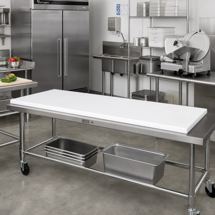Product image #2 for John Boos P1021 Reversible Poly Replacement Work Table Top for TC, M & GMT Tables, 120 x 24 x 3/4 Inch